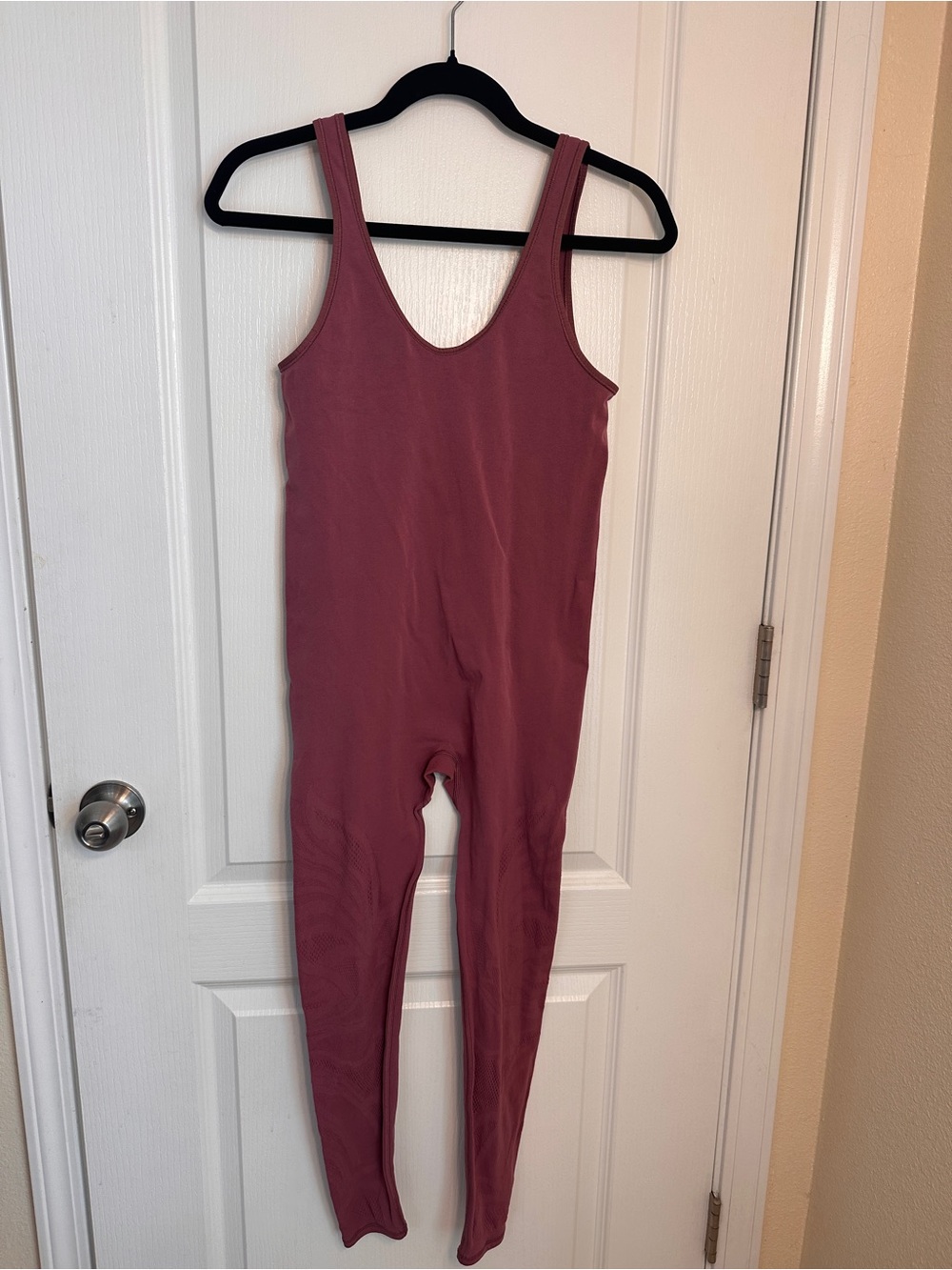 Lululemon Dusty Rose Open Back Full Length Jumpsuit 10/M-L